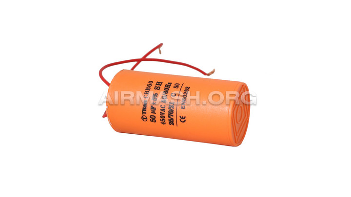 Конденсатор рабочий 50 мкФ/ 450; кп 50/450~/50x100/5/-25~70C/пл/2L, ма