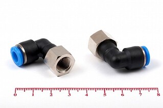 Фитинг цанговый угловой с внутренней резьбой D PLF 6-01 (R1/8